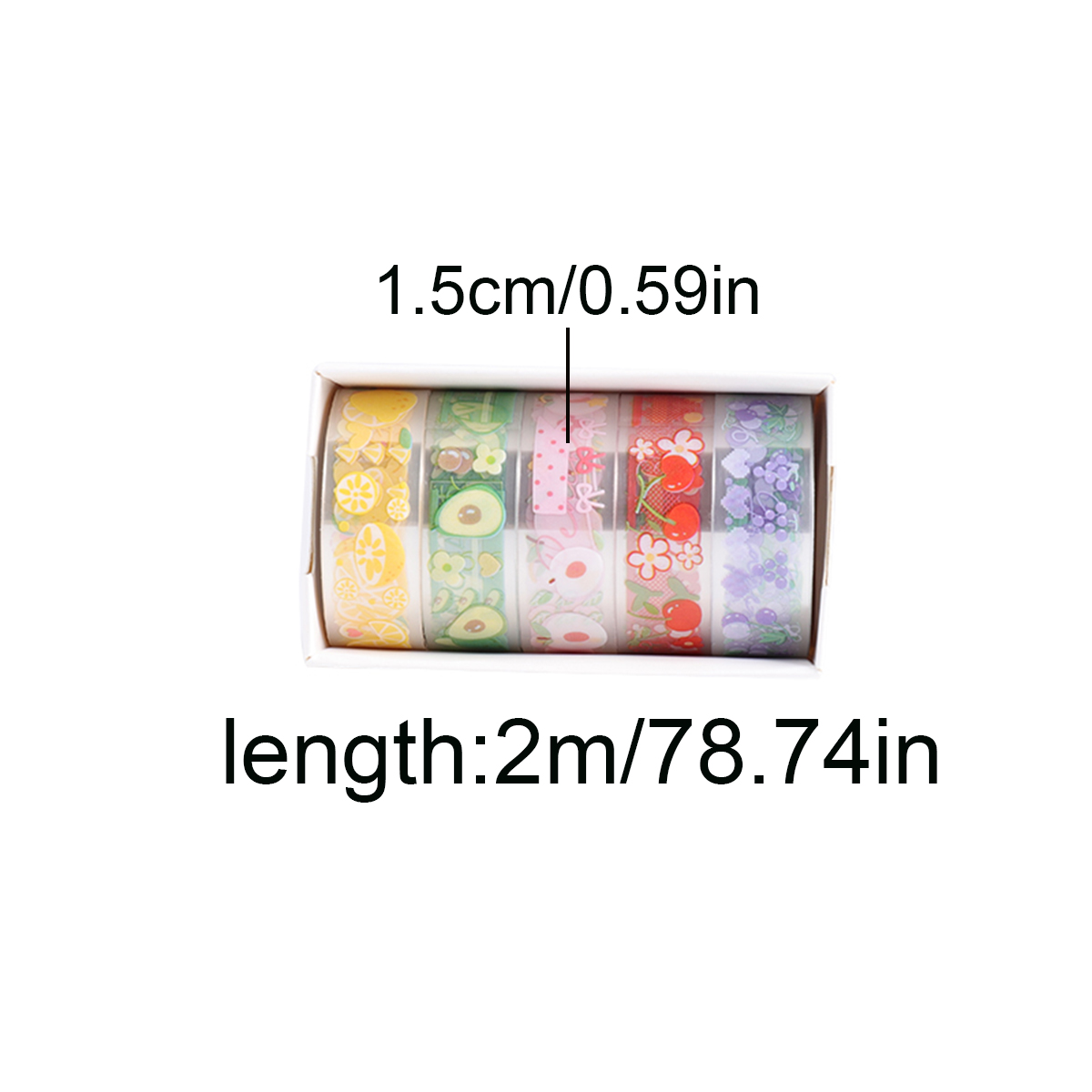 5 Rolls Clear PET Washi Tape S - đánh giá và giá Pet Supplies In