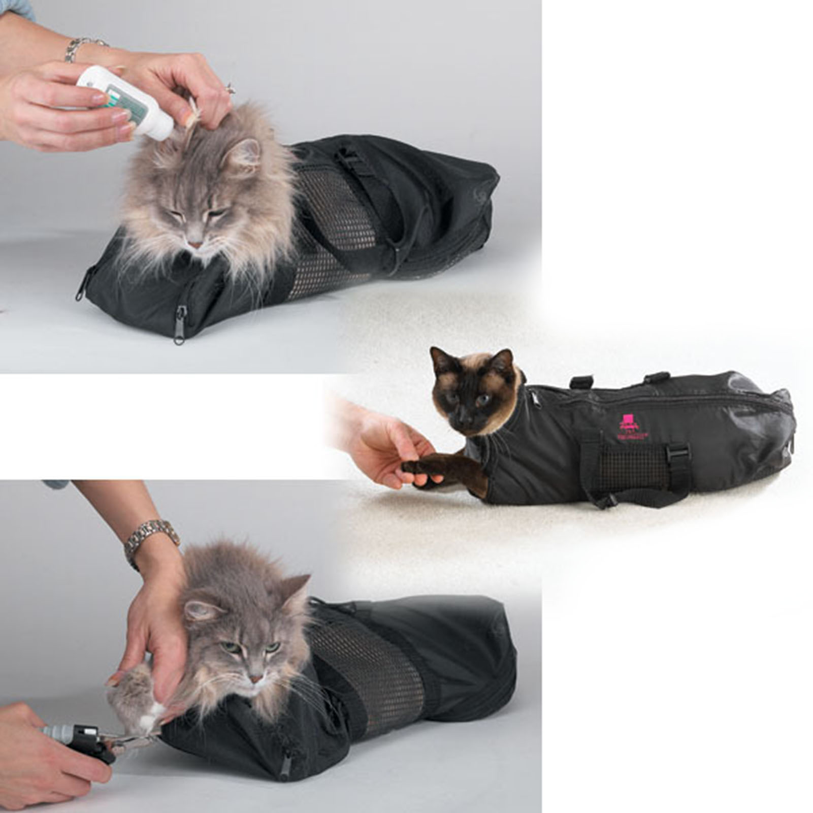 Mesh Cat Grooming Bathing Bag  - đánh giá và giá Pet Supplies Nail Trim