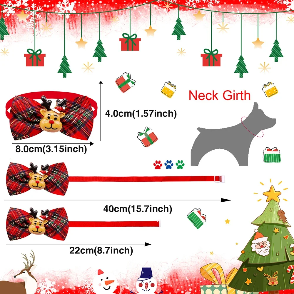 50/100 Viên Giáng Sinh Chó Bow - đánh giá và giá Pet Supplies Coupon